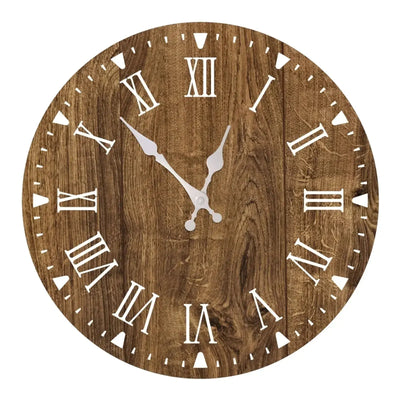 Horloge Murale Scandinave Marron Nordique Horloges Déco Murale Express