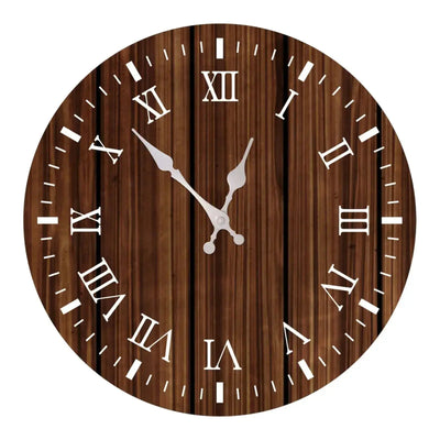 Horloge Scandinave Bois Foncé Horloges Déco Murale Express