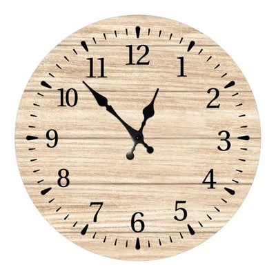 Horloge Scandinave Chêne Clair Horloges Déco Murale Express