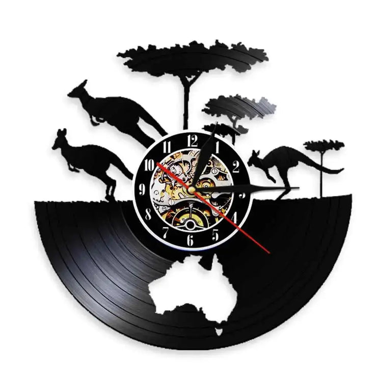 Horloge Vinyle Australie Horloges Déco Murale Express