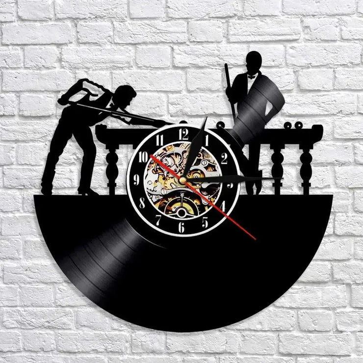 Horloge Vinyle Billard Horloges Déco Murale Express
