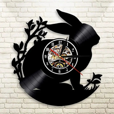 Horloge Vinyle Lapin LED Horloges Déco Murale Express