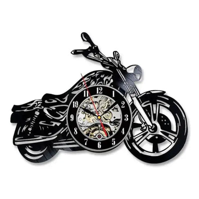 Horloge Vinyle Moto LED Horloges Déco Murale Express