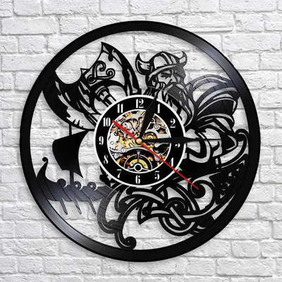 Horloge Vinyle Viking Horloges Déco Murale Express