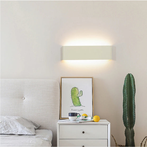 Lampe murale aluminium brossé