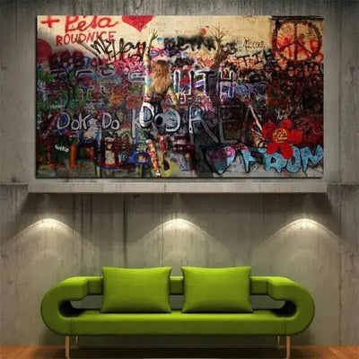 Tableau Industriel <br> Graffiti Vintage Tableaux Déco Murale Express