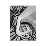 Tableau Noir et Blanc Escalier Spirale Tableaux, T-NB Déco Murale Express