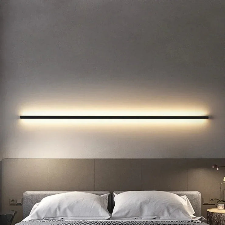 Applique murale tête de lit LED noire