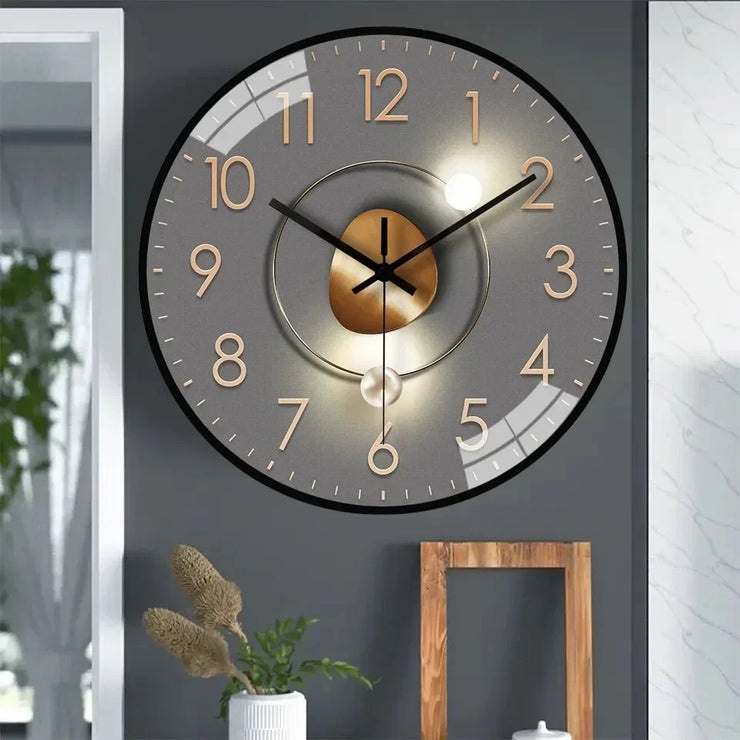 Horloge Murale Design Moderne avec Effet Lumineux