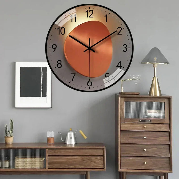 Horloge Murale Design Moderne avec Effet Lumineux