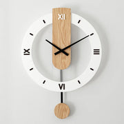 Horloge murale en bois moderne