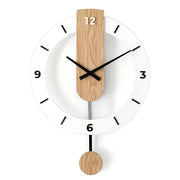 Horloge murale en bois moderne