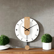 Horloge murale en bois moderne