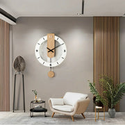 Horloge murale en bois moderne